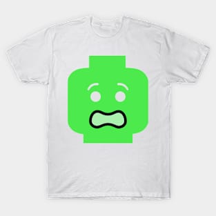 Scared Minifig Face T-Shirt